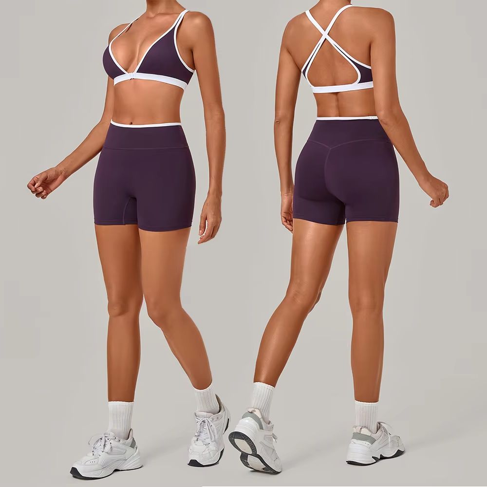 Crossfit Workout With Equipment - Kadın 2 Parça Yoga Seti Derin