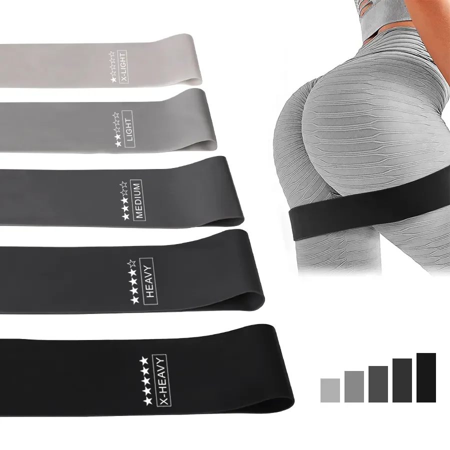 Crossfit Workout Gear - 5 Farklı Seviyede Direnç Bandı Egzersiz